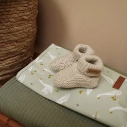 Little Dutch Linen LD Knitted Baby Booties S1