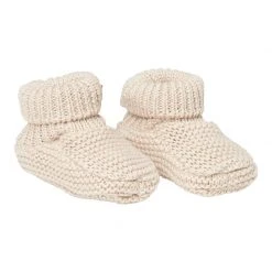 Little Dutch Linen LD Knitted Baby Booties S1