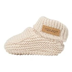 Little Dutch Linen LD Knitted Baby Booties S1