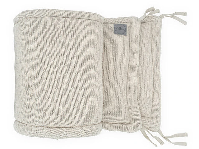 Linen Jollein Cot Bumper River Knit 35 X 180cm 5 Linen Jollein Cot Bumper River Knit 35 X 180cm