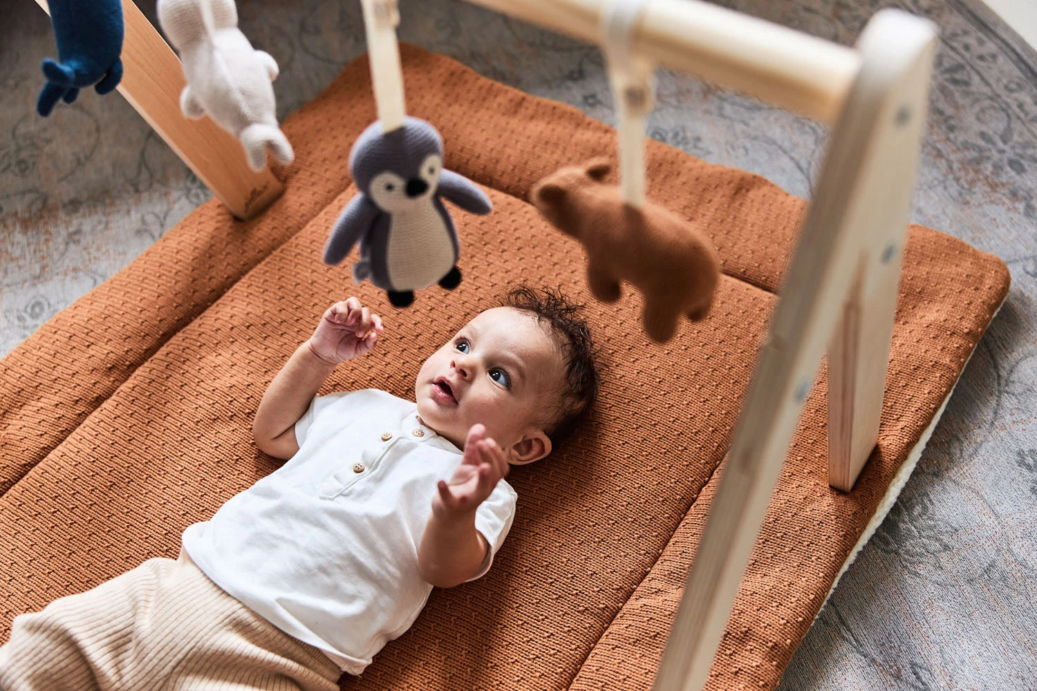 Linen Jollein Playmat 80x100 10 Linen Jollein Playmat 80x100