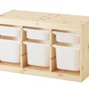 Ikea Trofast Combination Wood + 6 Boxes