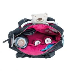 Lässig Lassig Baby Bag Glam Pacific Flower Black Bath & Changing