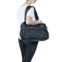 Lässig Lassig Baby Bag Glam Pacific Flower Black Bath & Changing