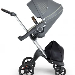 Stokke Xplory 2018 V6 Stroller Silver Chassis From