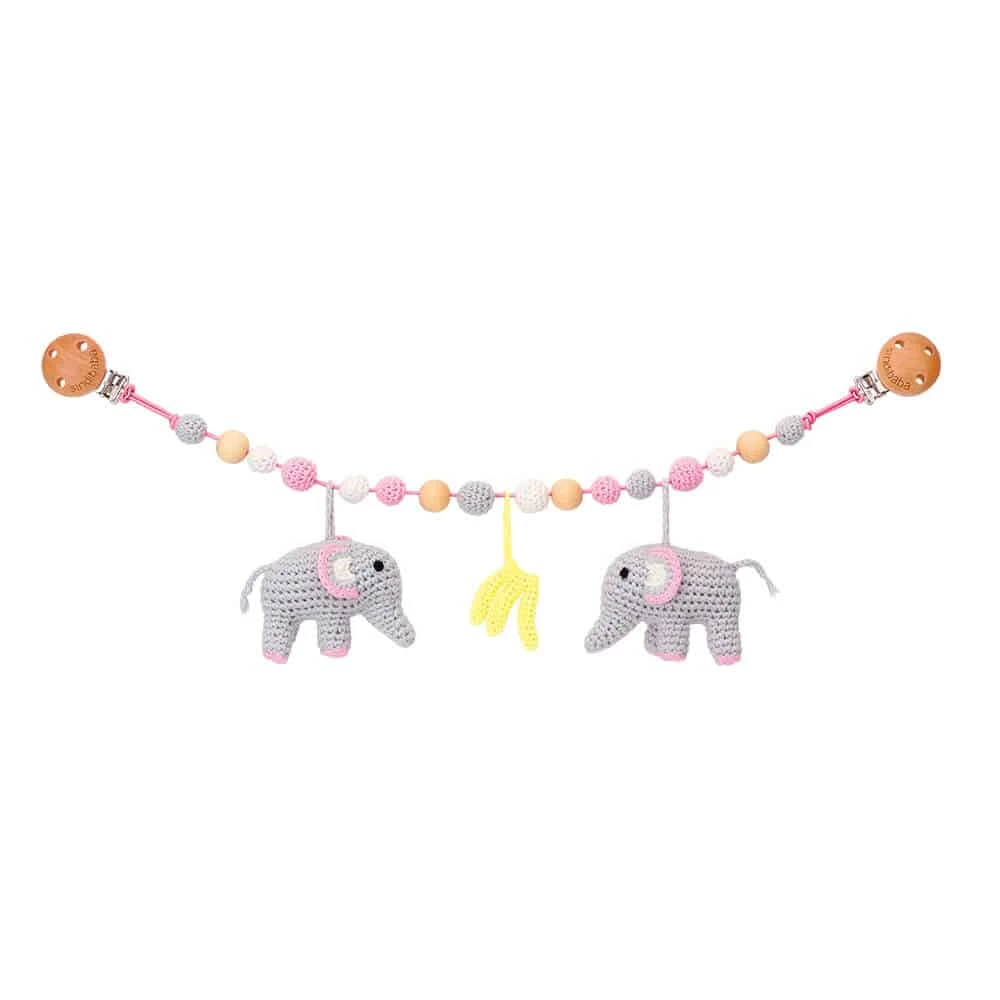 Sindibaba Toy Stroller Chain Crochet Décor 9 Sindibaba Toy Stroller Chain Crochet Décor