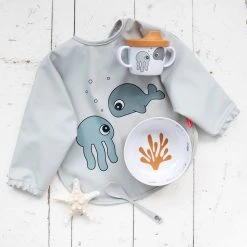 Done By Deer Feeding Long Sleeve Bib 6-18 M Sea Friends 11 Done By Deer Feeding Long Sleeve Bib 6-18 M Sea Friends