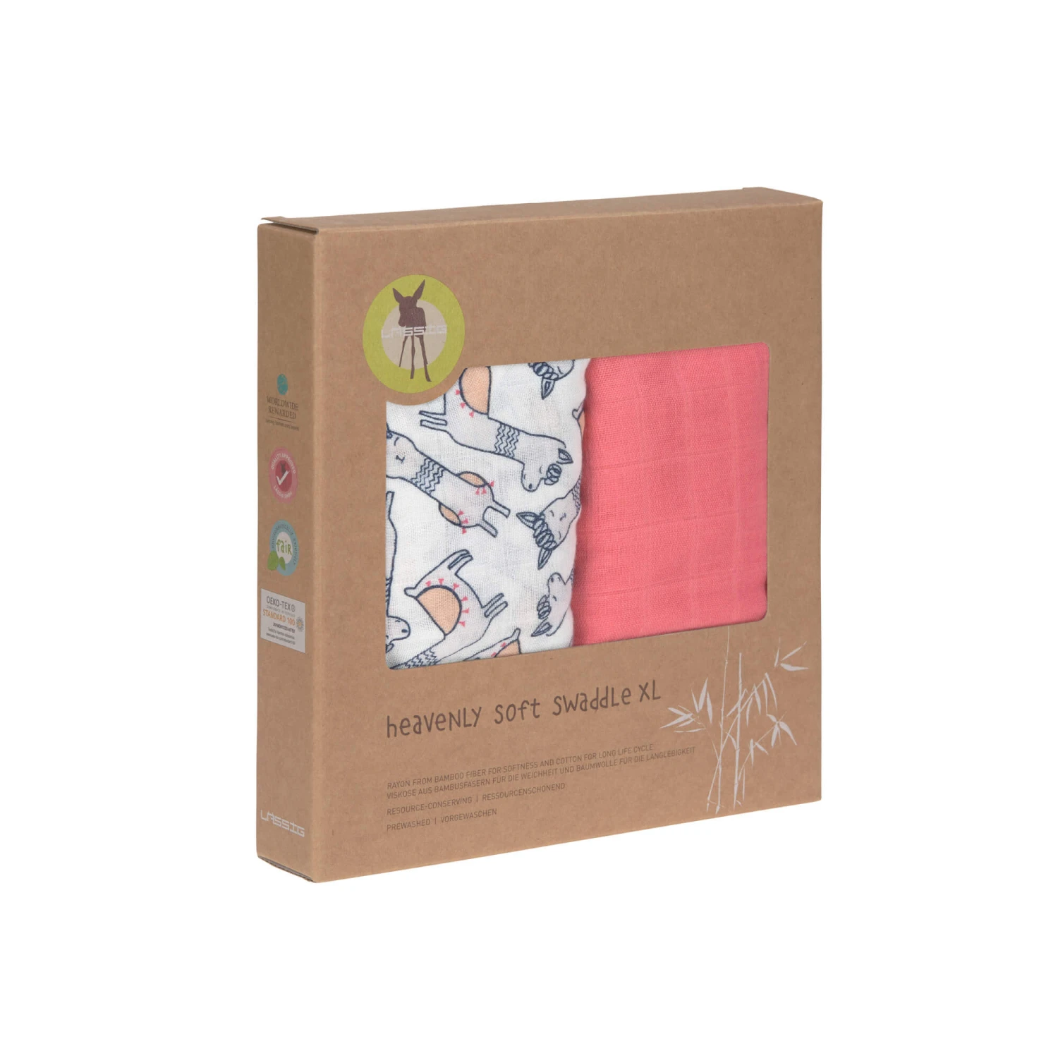 Lässig Heavenly Soft Bamboo Swaddle 2 Pack 7 Lässig Heavenly Soft Bamboo Swaddle 2 Pack