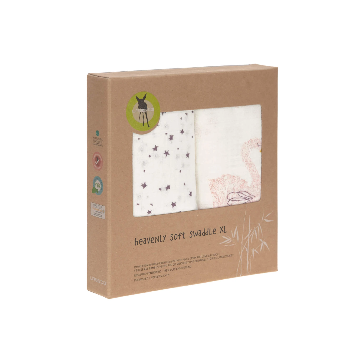 Lässig Heavenly Soft Bamboo Swaddle 2 Pack 8 Lässig Heavenly Soft Bamboo Swaddle 2 Pack