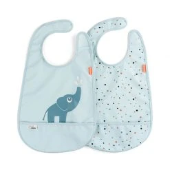Done By Deer Bib Velcro 2 Pack Feeding