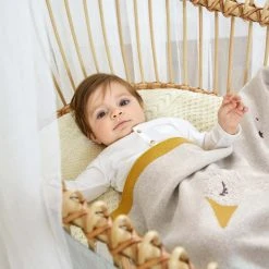 Lässig Lassig Knitted Blanket 75cm X 100cm Linen