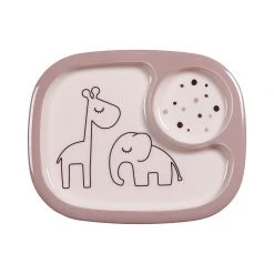 Done By Deer Yummy Mini Compartment Plate Dreamy Dots