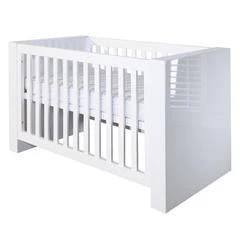 Kidsmill Somero White Glossy Cot 120 X 60 Baby Furniture