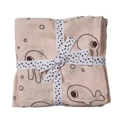 Done By Deer Swaddle 2Pack Sea Friends Linen