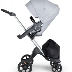 Stokke Xplory 2018 V6 Stroller Silver Chassis From
