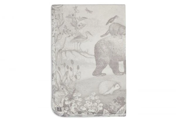 Jollein Jersey Blanket 75x100cm Forest Animals Linen 3 Jollein Jersey Blanket 75x100cm Forest Animals Linen