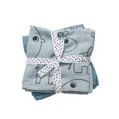 Done By Deer Burp Cloth 70x70cm Contour 3 Pack Bibs & Burp Cloths