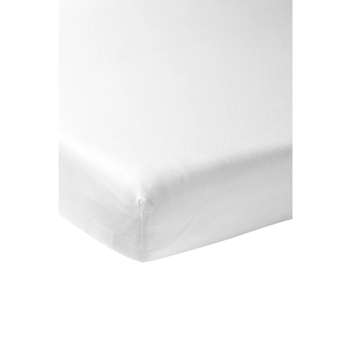 Meyco Percale Cotton Fitted Sheet White Linen 4 Meyco Percale Cotton Fitted Sheet White Linen
