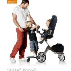 Stokke Xplory 2018 V6 Stroller Silver Chassis From