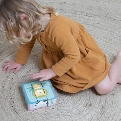 Little Dutch LD Wooden Cube Puzzle Zoo