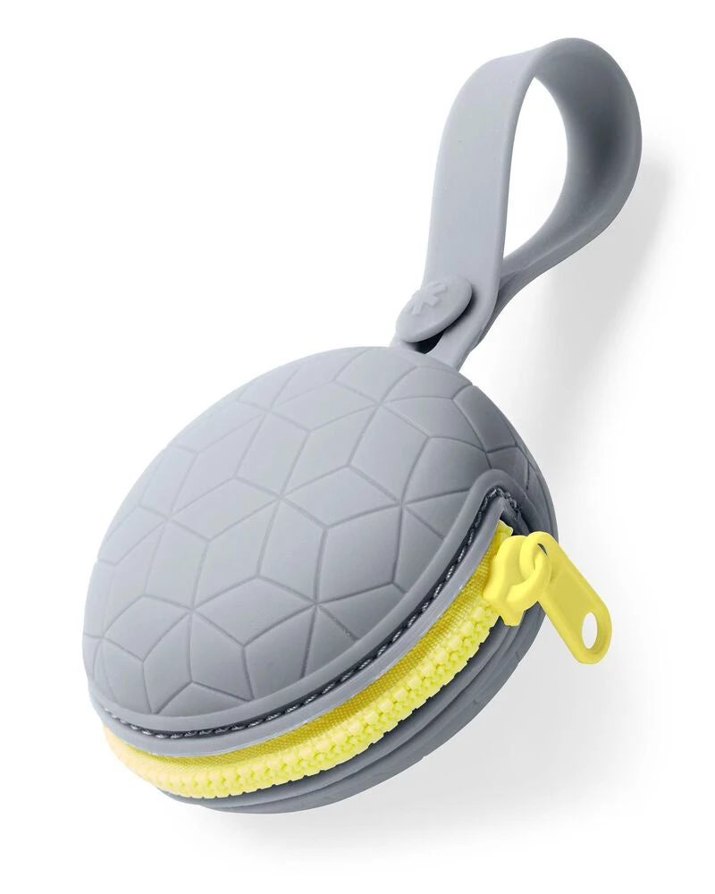 Skip Hop Pacifiers & Teethers Grab & Go Silicone Pacifier Holder - Grey 3 Skip Hop Pacifiers & Teethers Grab & Go Silicone Pacifier Holder - Grey