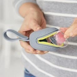 Skip Hop Pacifiers & Teethers Grab & Go Silicone Pacifier Holder - Grey 10 Skip Hop Pacifiers & Teethers Grab & Go Silicone Pacifier Holder - Grey