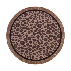 Tapis Petit Rug Leopard Round 120 X120 Cm Décor