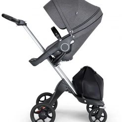 Stokke Xplory 2018 V6 Stroller Silver Chassis From