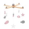 Jollein Mobile Sea Animals Pink Décor