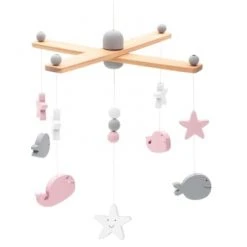 Jollein Mobile Sea Animals Pink Décor
