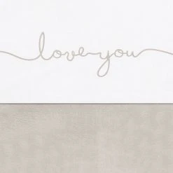 Jollein Flat Sheet 'Love You" 120 X150