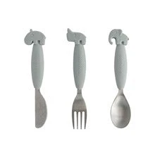 Done By Deer Easy Grip Cutlery Set Feeding