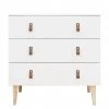 Bopita Indy 3 Drawer Dresser White/ Natural Baby Furniture 1 Bopita Indy 3 Drawer Dresser White/ Natural Baby Furniture