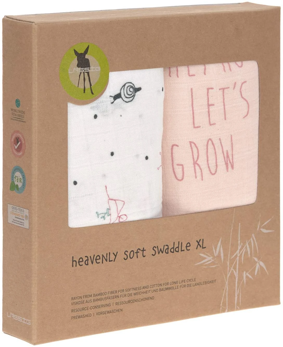 Lässig Heavenly Soft Bamboo Swaddle 2 Pack 22 Lässig Heavenly Soft Bamboo Swaddle 2 Pack