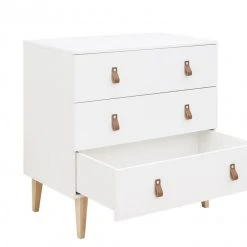 Bopita Indy 3 Drawer Dresser White/ Natural Baby Furniture