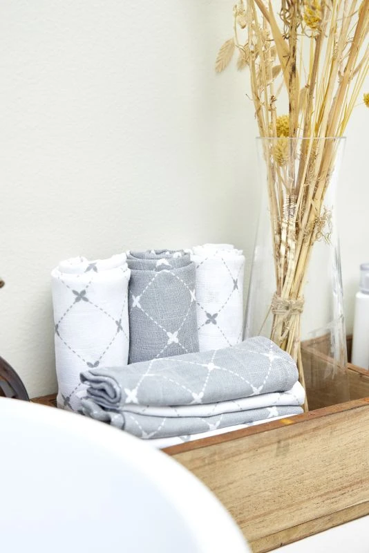 Meyco Swaddle 3 Pack 70x70 Cm Linen 6 Meyco Swaddle 3 Pack 70x70 Cm Linen