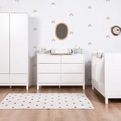 Childhome Jota White- Cot Bed 140 X70 Cm