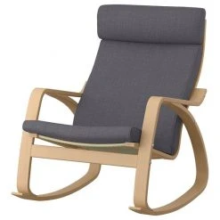 Ikea Rocking Chair Poang Birch Veneer