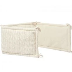 Linen Jollein Cot Bumper River Knit 35 X 180cm 20 Linen Jollein Cot Bumper River Knit 35 X 180cm