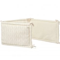 Jollein Cot Bumper Spring Knit 35 X 180 Cm Linen