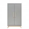 Bopita Fenna 2 Door Wardrobe Grey/ Natural