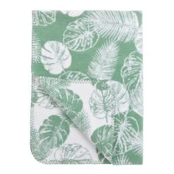 Meyco Linen Blanket Tropical Leaves