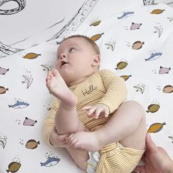 Linen Meyco Changing Mat Cover 85x75cm