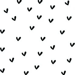 LM Baby Art Wall Stickers Mixed Hearts 100 Pcs Décor