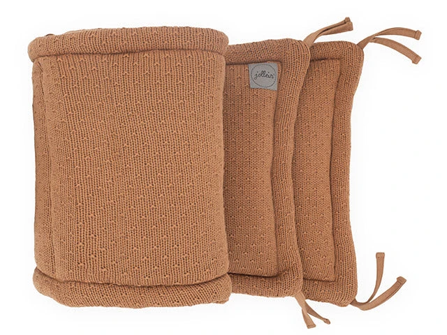 Linen Jollein Cot Bumper River Knit 35 X 180cm 6 Linen Jollein Cot Bumper River Knit 35 X 180cm