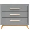 Bopita Baby Furniture Fenna 3 Drawer Dresser Grey/ Natural