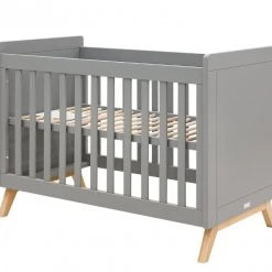 Bopita Fenna Cot 60 X 120 Grey/ Natural Baby Furniture