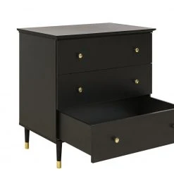 Bopita Cloë Matt Black Dresser 3 Drawers Baby Furniture