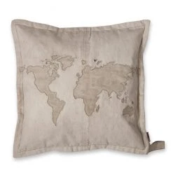 Colorique Linen Cushion Cover Explore Globe