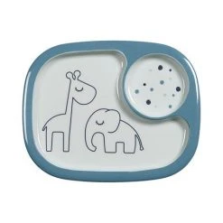 Done By Deer Yummy Mini Compartment Plate Dreamy Dots